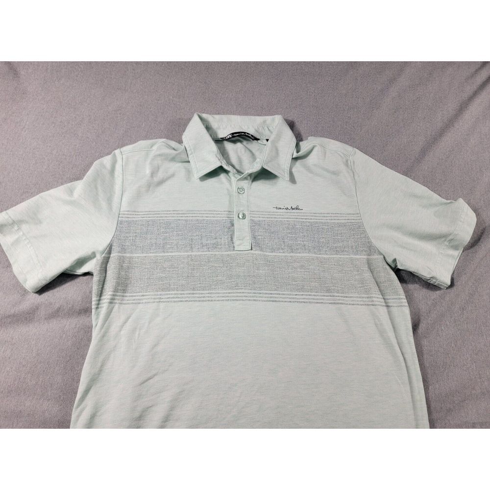 Travis Mathew‎ Polo Shirt Men's Small Heather Mint Green, Short Sleeve